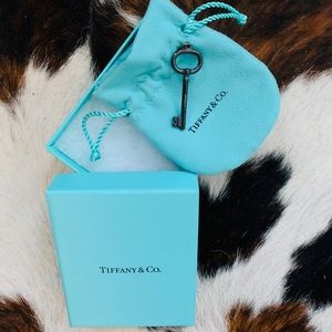 Tiffany & Co. Black Oval Key Pendant